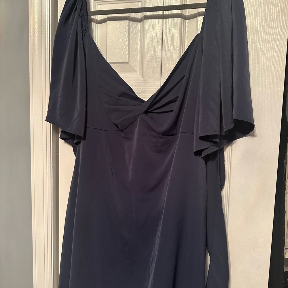 Abercrombie & Fitch Backless Navy Dress